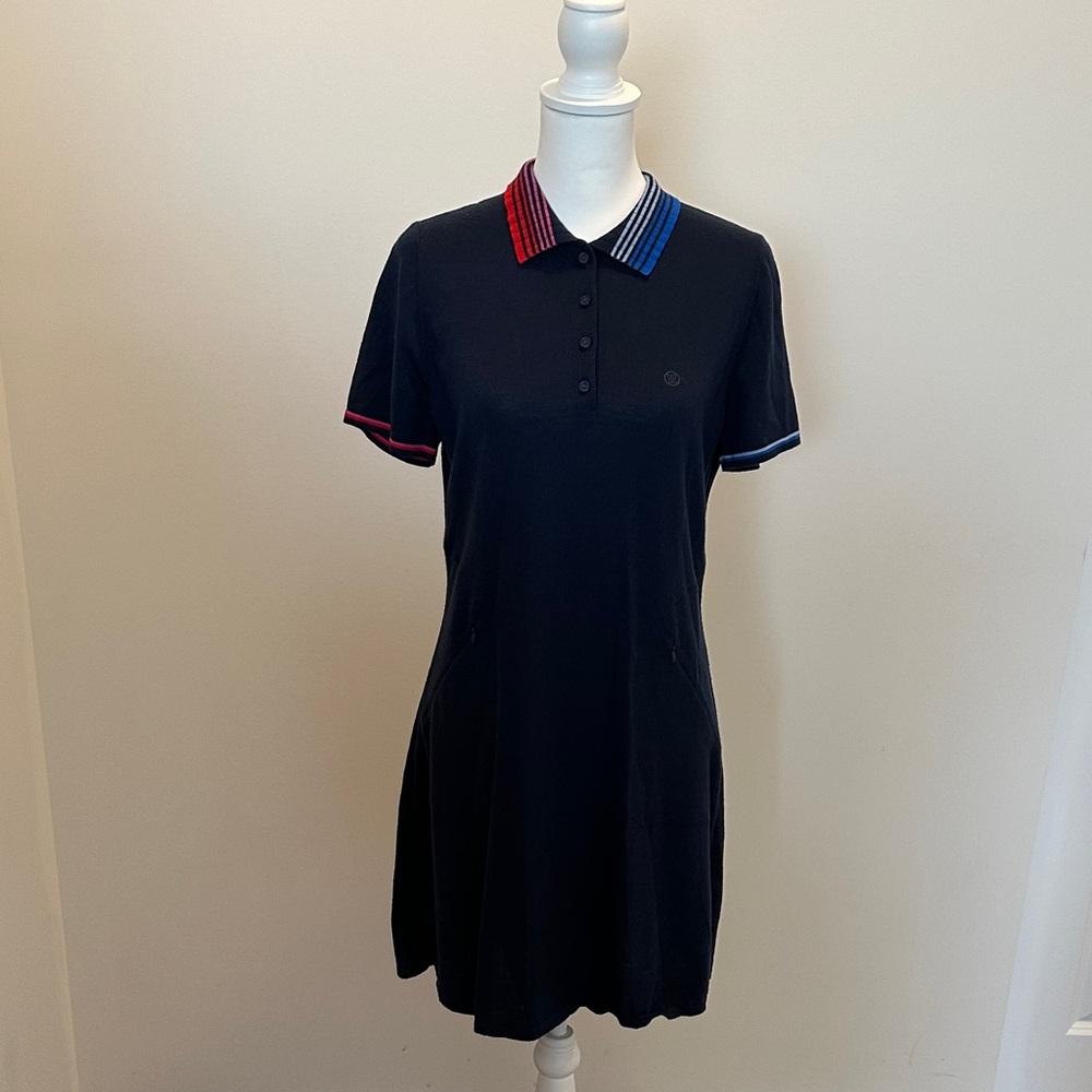 G/FORE Women’s Polo Dress with Red and Blue Collar